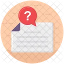 Ask Help Question Mark Icon