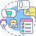 Ask about customers experience  Icon