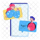 Asking Age Age Taboo Online Chat Icon