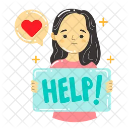 Asking for help  Icon