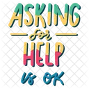 Asking for help is ok  Icon