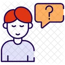 Asking Question Man Icon