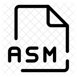 Asm Icon - Download in Line Style