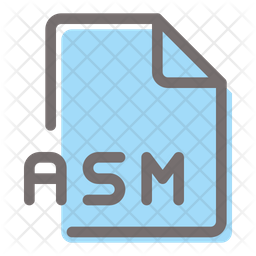 Asm Icon - Download in Colored Outline Style