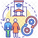 Asociación familia-escuela  Icono