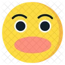 Asombrado Emoji Emoticon Icono