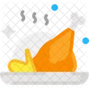 Assado Frango Frango Assado Ícone