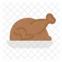 Assado Frango Comida Ícone