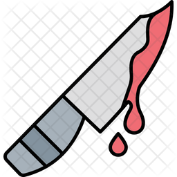 Assassin Knife Icon - Download in Colored Outline Style