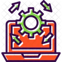Assemble Computer Disassemble Icon
