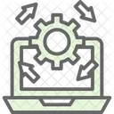 Assemble Computer Disassemble Icon