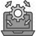 Assemble Computer Disassemble Icon