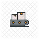 Assembly Conveyor Belt Delivery Boxes Icon