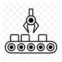 Assembly Line Manufacturing Factory Icon