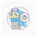 Financial Statement Analysis Credit Card Interest Rate Personal Finance Icon