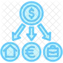 Portfolio Diversification Risk Icon