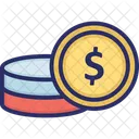 Asset Dollar Coins Investment Icon