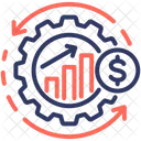 Asset Utilization Cost Budget Icon