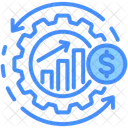Asset Utilization Cost Budget Icon