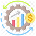 Asset Utilization Cost Budget Icon