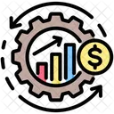 Asset Utilization Cost Budget Icon