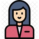 Assistant Female Support Icon