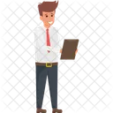 Bureau Assistant Personnel Icône