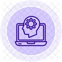 Intelligence Assistant Line Icon Icône