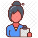 Assistant Officer Lady Manager Icon