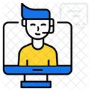 Assistants Virtuels Technologie Intelligence Artificielle Icône