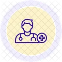 Icone De Linha De Assistencia Medica Ícone