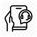 Assistencia Virtual Suporte Conversacao Ícone