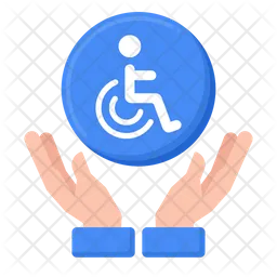 Assisting Disabled People  Icon