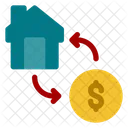 Flat Mortgage Business Icon