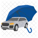 Assurance Auto Voiture Parapluie Icon