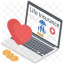 Assurance Vie En Ligne Police Dassurance Vie En Ligne Police De Soins De Vie Icon