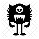 Monstro Assustador Personagem Ícone