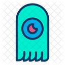 Assustador Assustador Lua Ícone