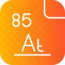 아스타틴 주기율표 화학 아이콘