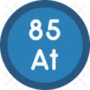 Astatine Periodic Table Chemistry Icon
