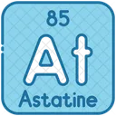 아스타틴 화학 주기율표 아이콘