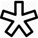 Asterisk Outburst Neubrutalism Icon