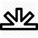 Asterisk Outburst Neubrutalism Icon