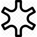 Asterisk Outburst Neubrutalism Icon