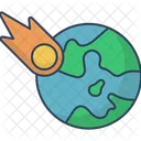 Asteroid Space Rock Meteor Icon