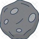 Asteroid Space Rock Meteor Icon