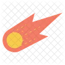 Asteroid Meteor Comet Icon