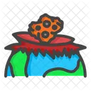 Asteroid Explosion Celestial Explosion Cosmic Blast Icon