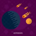 Asteroids Galaxy Education Icon