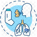 Asthma and tuberculosis  Icon